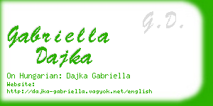 gabriella dajka business card